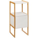 5five simply smart - meuble bas sous lavabo naturo blanc five