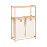 5five simply smart - meuble de rangement 2 paniers  linge 'tidy' 109cm naturel