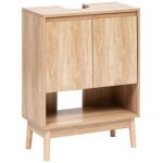 5five simply smart - meuble sous - lavabo abana 2 portes bois clair - 5five