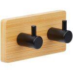 5five simply smart - patère adhésive stiky en métal et bambou - 5five 5five simply smart - patère adhésive stiky en métal et bambou - 5five