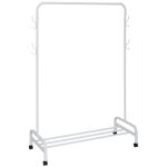 Portant � v�tement en m�tal blanc avec pat�res 5five