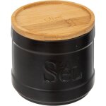 5five simply smart - pot à sel en céramique noire naturéo - modèle 5five 5five simply smart - pot à sel en céramique noire naturéo - modèle 5five