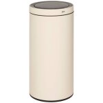 5five simply smart - poubelle automatique delta en mtal beige 40l - 5five