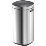 5five simply smart - poubelle haute en acier inox 50 litres ouverture par pression - five 5five simply smart - poubelle haute en acier inox 50 litres ouverture par pression - five