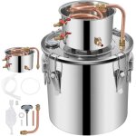 Mophorn - 5gal moonshine still distillateur en acier inoxydable avec tube en cuivre et thermom�tre kit ...