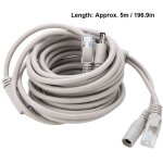 5m / 10m / 15m / 20m rj45 + cble de vidosurveillance ethernet dc pour camras ip systme nvr 10mbps100mbps ...
