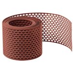 5m grille d'aration et anti - oiseaux, grille de toit - rouge, 80mm