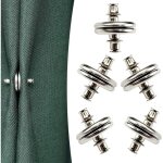 5pcs d'aimants pour rideaux avec punaise, embrasses magntiques pour rideaux 20mm - ahlsen