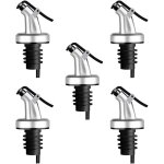 5pcs bec verseur bouchon alcool bouteille becs verseur huile d'olive avec bouchon en caoutchouc distributeur ...