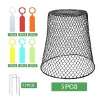 5pcs cloche de jardin en mtal, cloche de jardin en fil de fer, cloche de plante en fil de jardin en ...