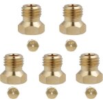 5pcs gicleur gaz butane, injecteurs universels en laiton durable, gicleur gaz bouteille pour plaques ...
