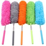 5pcs plumeau extensible, chiffon en microfibre, brosse de nettoyage, lavable rglable extensible avec ...