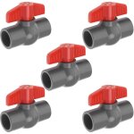 5pcs pvc robinet  tournant sphrique diamtre du trou pvc douille extrmit vanne d'arrt utilise dans ...