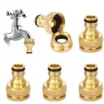 Beijiyi - 5pcs raccord tuyau d'arrosage en laiton, connecteur robinet tuyau de jardin raccord robinet ... Beijiyi - 5pcs raccord tuyau d'arrosage en laiton, connecteur robinet tuyau de jardin raccord robinet ...