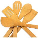 5pcs ustensiles de cuisine en bois pour poêle antiadhésive outil ensemble accessoires complet bambou ... 5pcs ustensiles de cuisine en bois pour poêle antiadhésive outil ensemble accessoires complet bambou ...