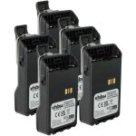 Vhbw - 5x batterie compatible avec motorola dp3441, dp3661, dp3000e, dp3661e, dp3441e radio talkie - ...