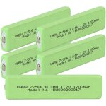 5x cellules de batterie remplacement pour sharp ad - n55bt pour baladeur cd, minidisc (1100mah, 1, 2v, ...