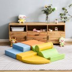 6 blocs de construction gants  l'ge prscolaire, escaliers et toboggan pour enfants, jouets pour grimper, ...