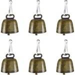 6 cloches vache m�tal + crochets ? anti - perte vaches / moutons ? animaux, d�corations, pendentifs