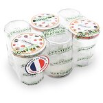 Le pratique - lot de 6 confituriers 385 ml couvercle d�core diam. 82mm