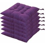 6 coussins de chaises carr�s 40x40 coussins de si�ge d�coration maison coussin mat matelass�e, confortable ...