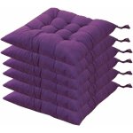 6 coussins de chaises carrs 40x40 coussins de sige dcoration maison coussin mat matelasse, confortable ...