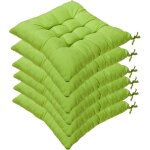 6 coussins de chaises carrs 40x40 coussins de sige dcoration maison coussin mat matelasse, confortable ...