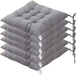 6 coussins de chaise carr�e 40x40 coussin de si�ge coussin de d�coration int�rieure coussin matelass� ...
