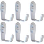 6 crochets muraux inox bross� patere murale porte manteau lourd m�tal grande l crochet simple pour suspendre ...