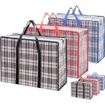 Tuserxln - 6 extra large panier a linge, sac de rangement rutilisable, grand sac cabas multi - usages ...
