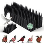 6 mtres pic anti pigeon plastique, 20 pices rpulsif piege, anti oiseaux pour chats moineaux, pour ...