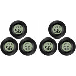 6 - pack hygrom�tre thermom�tre num�rique lcd moniteur humidim�tre jauge pour humidificateurs d�shumidificateu ...