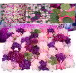6 panneaux muraux artificiels avec fleurs, murs vgtaux, panneaux muraux pour l'intrieur et l'extrieur, ...