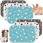 6 paquets tapis de cage de cochon d'inde coussins pipi absorbants r�utilisables doublures lavables de ...
