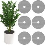 6 pcs 11. 8 inch plant pot grids - cuttable plant pot soil covers protectors from animals - indoor plant ...