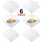 6 pcs cloche alimentaire pliable anti - mouche couvercle de nourriture en maille pliant tente parapluie ...