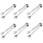 Fitags - 6 pcs pince  glaons, 11cm pince  sucre en acier inoxydable pince de service multifonctions ...