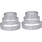 6 pi�ces �6 / 8 / 10cm cercle � tarte perfor� cercle � tarte en acier inoxydable cercle patisserie rond ...
