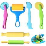 6 pi�ces accessoires p�te � modeler pour enfants, outil de p�trissage, ensemble d'outils de p�te d'argile, ...