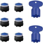 6 pi�ces a�rateur de mousseur robinet(m16 / 18 / 22 / 24), mousseur robinet avec 2 cl�, �conomiseurs ...