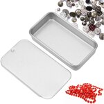 6 pi�ces en argent en bo�te vide baume � l�vres bo�te � parfum solide avec couvercle pour l'organisation ...