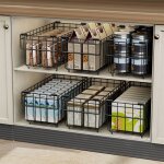 6 pi�ces bacs de rangement pour cong�lateur, paniers de cong�lation empilables, bacs de rangement en ...