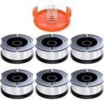 6 pi�ces bobine fil coupe bordure compatible avec black et decker, �1, 65mm avec 10m fil coupe bordure, ...