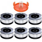 6 pi�ces bobine fil coupe bordure compatible avec black et decker, �1, 65mm avec 9m fil coupe bordure, ...