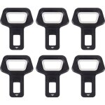 6 pices boucle de ceinture de scurit, alarme ceinture scurit, attaches dcapsuleurs boucle de voiture ...