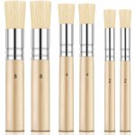 6 pices brosses  pochoir en bois pinceaux  pochoir naturels purs brosses de peinture en poils pour ...