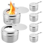 6 pices brleur  alcool acier inoxydable, rchaud  alcool, brleur d'alcool, brleur d'alcool pour ...