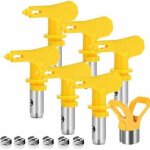 6 pièces de buses airless + 1 pièce de porte - buse, buse airless pour pistolet à peinture haute pression ... 6 pièces de buses airless + 1 pièce de porte - buse, buse airless pour pistolet à peinture haute pression ...