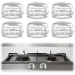 6 pi�ces cache - boutons de cuisini�re, protection gaziniere, bouton de s�curit� four, couvercle transparent, ...