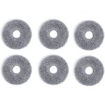 Lot de 6 lingettes de nettoyage rutilisables microfibre pour ecovacs deebot t30 omni / pro accessoires ...